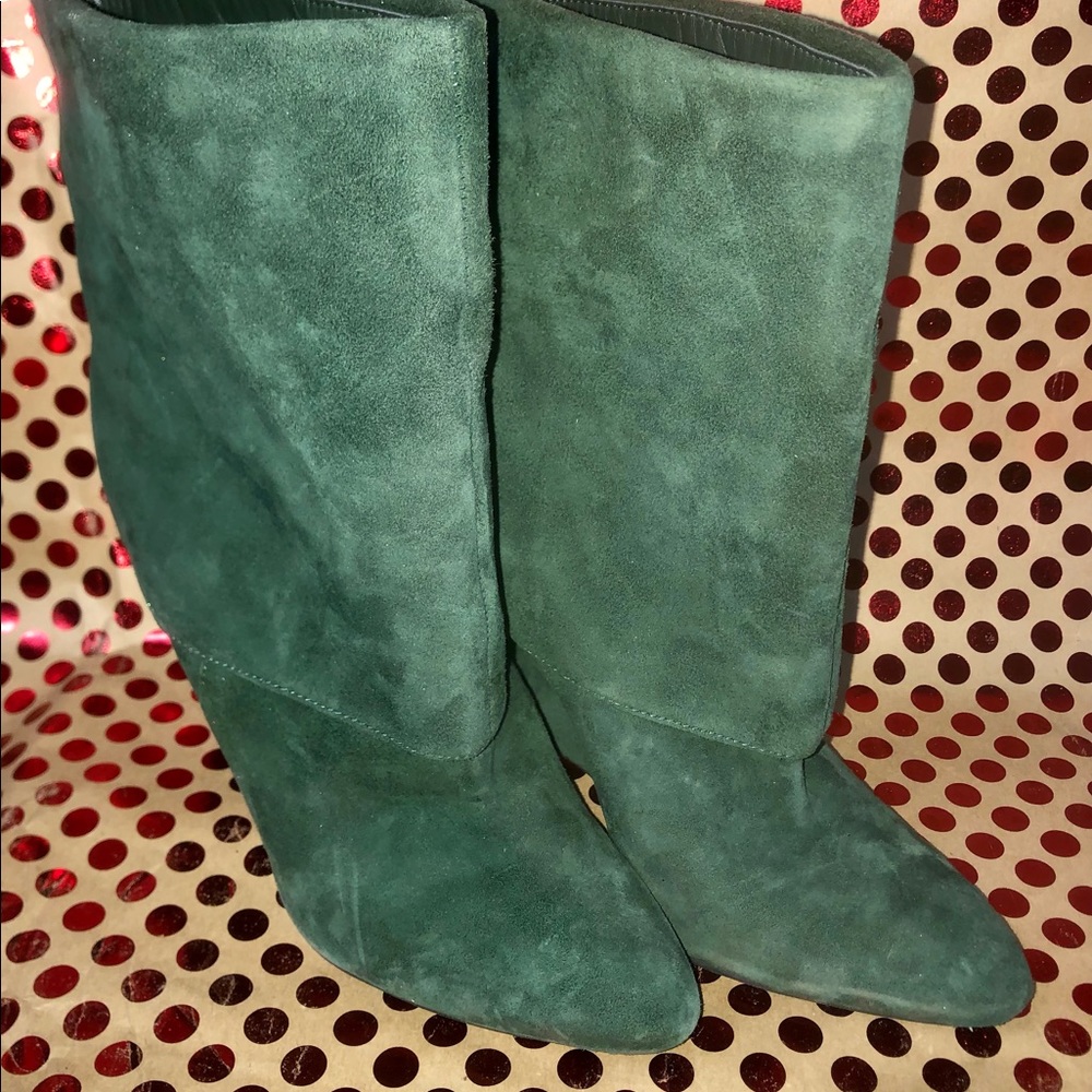 Emerald-Green Enzo Angiolini Stiletto boots